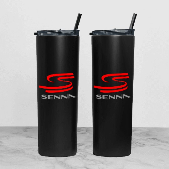 ayrton senna Tumbler With Lid And Straw