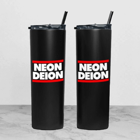 Neon Deion Sanders Primetime Atlanta Sf Tumbler With Lid And Straw