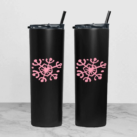 Snowflake freexmas17mnr Tumbler With Lid And Straw