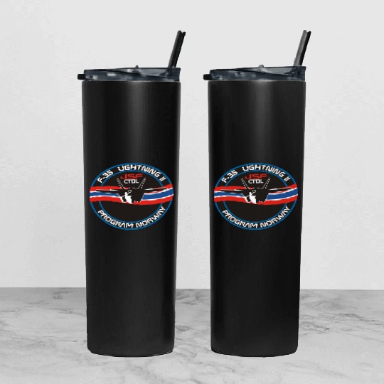 F-35 Lightning II Norway Tumbler With Lid And Straw