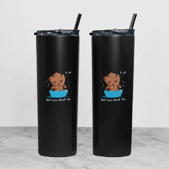 Get Your Groot On Tumbler With Lid And Straw