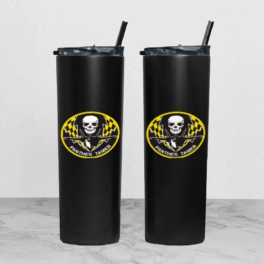 F-35 Panther Tamer Tumbler With Lid And Straw