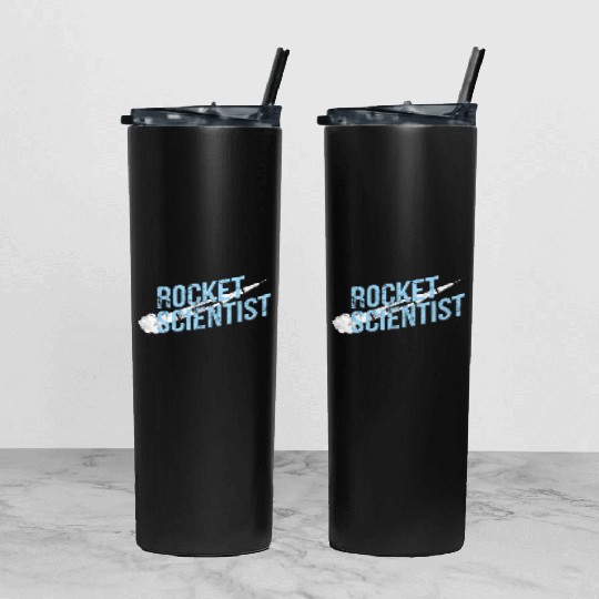 Science - Rocket Scientist Tumbler With Lid And Straw