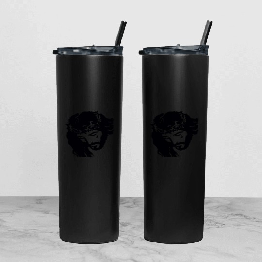 JESUS CROWN OF THORNS Tumbler With Lid And Straw