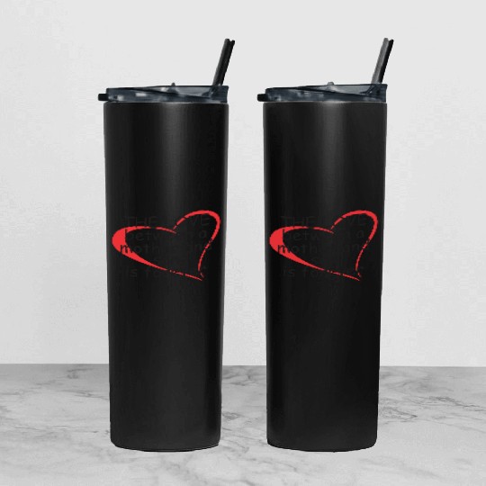 The Love Between a Mother and Son Tumbler With Lid And Straw