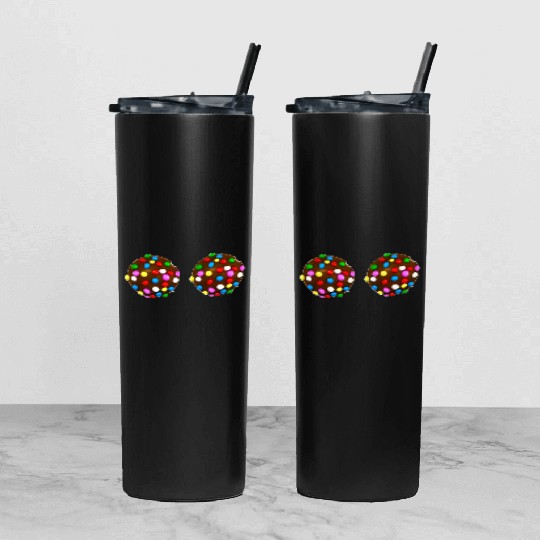 candy crush Tumbler With Lid And Straw