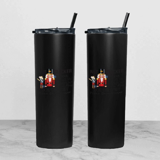 Nutcracker Ballet Tumbler With Lid And Straw - Dance