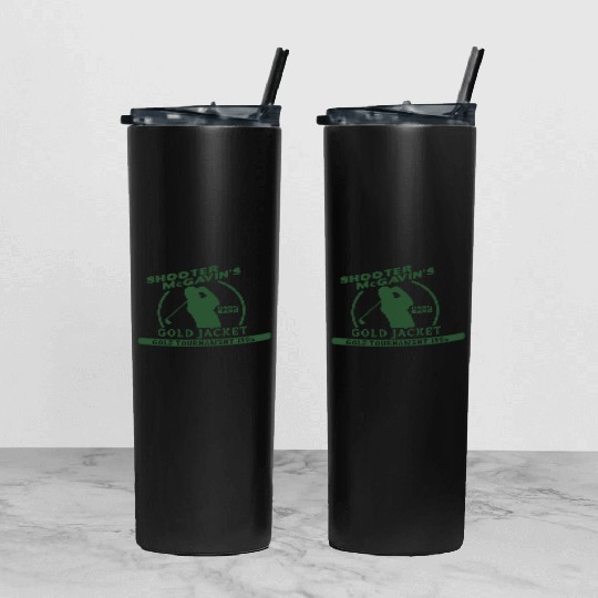 Shooter McGavin Funny Golf Tumbler With Lid And Straw