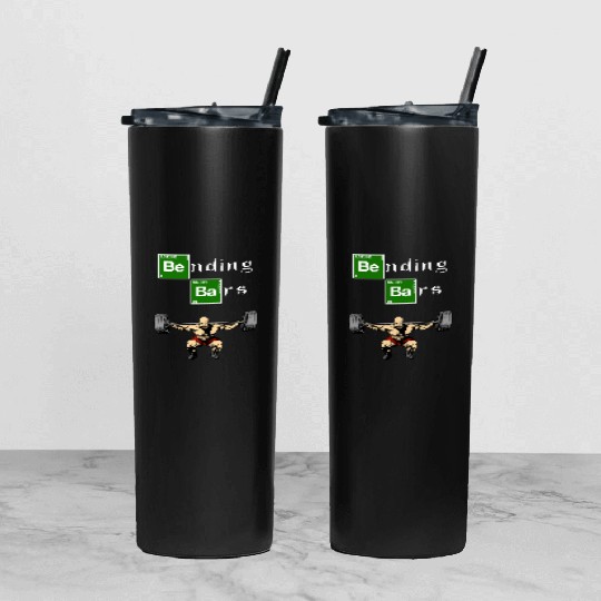 Bending Bars Walter White Gym Motivation Tumbler With Lid And Straw