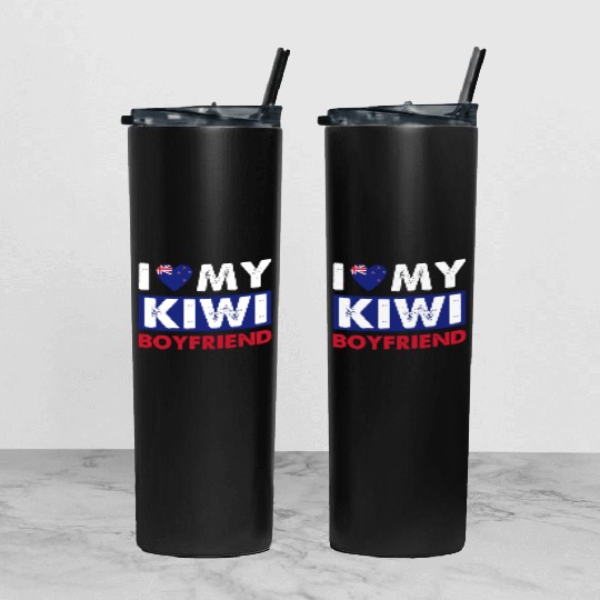 Kiwi Boyfriend Love Tumbler With Lid And Straw