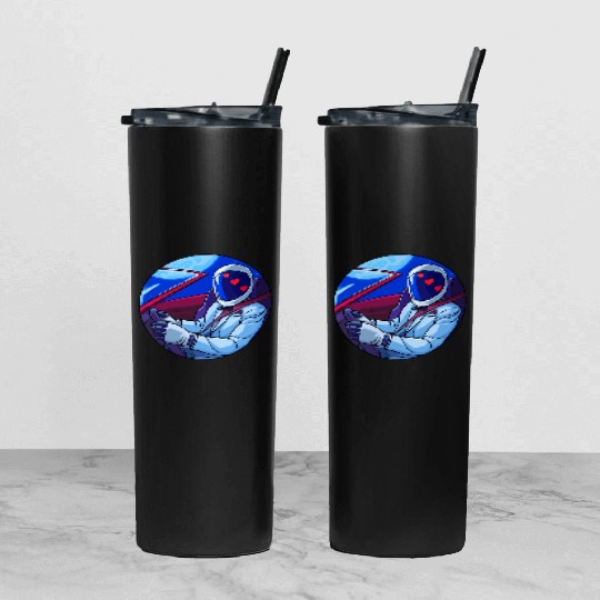 SpaceX Tesla Starman Tumbler With Lid And Straw