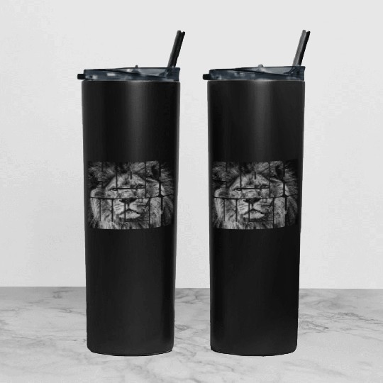 Yahweh (YHWH) Lion Tumbler With Lid And Straw