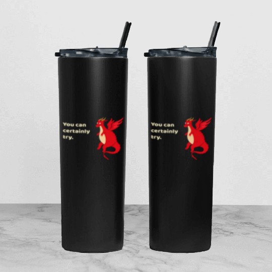 You Can Certainly Try Red Dragon Tumbler With Lid And Straw