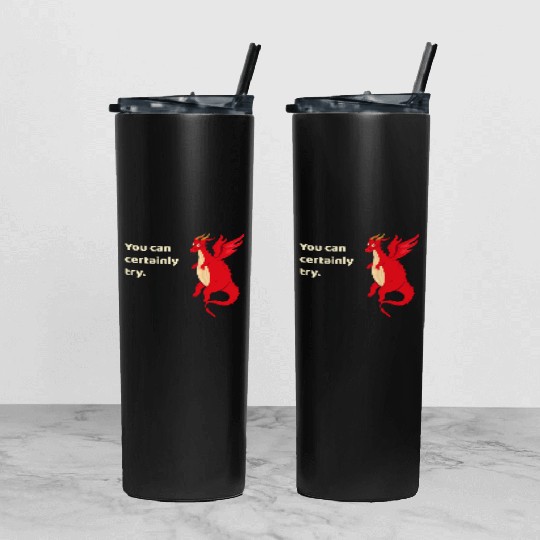 You Can Certainly Try Red Dragon Tumbler With Lid And Straw