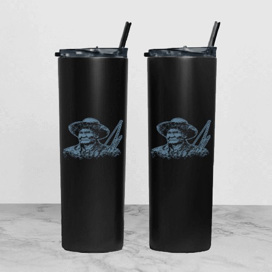 Geronimo Apache Native American Indian Warrior Tumbler With Lid And Straw