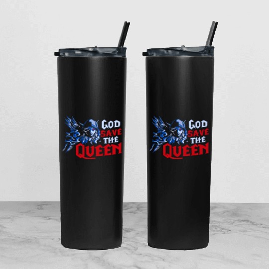 World of Warcraft Sylvanas Windrunner God Save The Tumbler With Lid And Straw