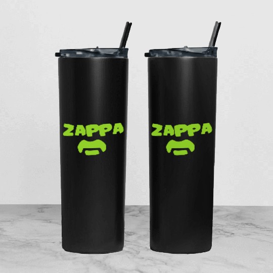 New FRANK ZAPPA Eccentric Rock Icon Logo 70s Men s Tumbler With Lid And Straw