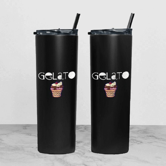 Gelato Tumbler With Lid And Straw