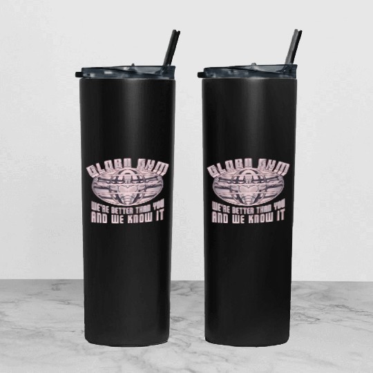 globo gym costume Tumbler With Lid And Straw
