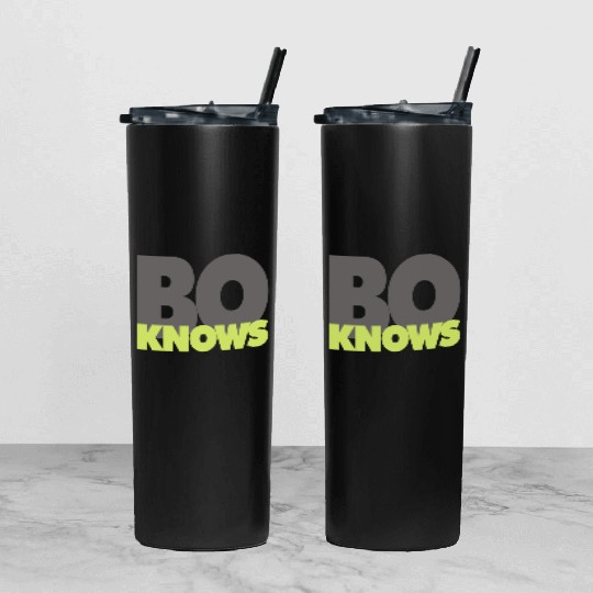 BO KNOWS Tumbler With Lid And Straw