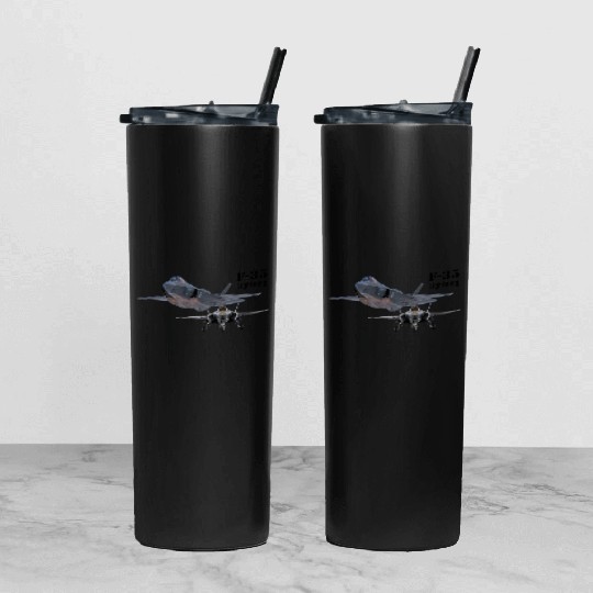 F-35 Tumbler With Lid And Straw