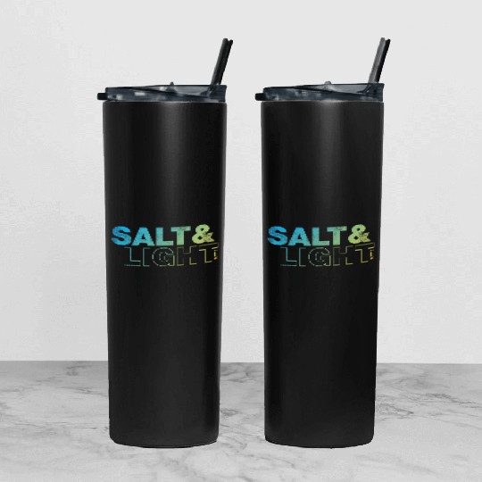 salt and light Tumbler With Lid And Straw