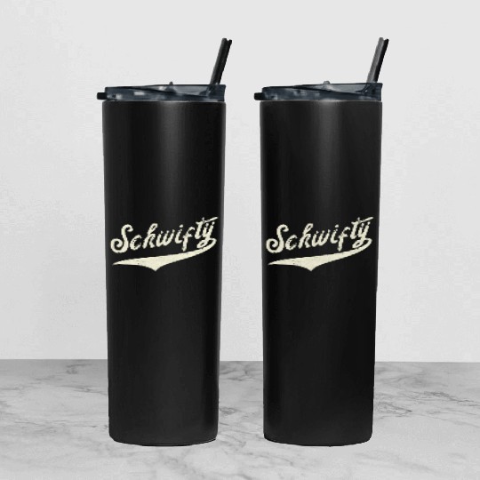 Mademark and Rickandmorty Fan Art Team Schwifty Tumbler With Lid And Straw