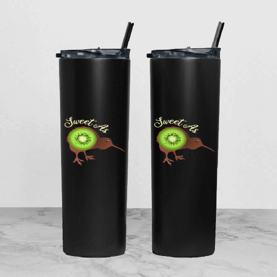 Sweet as Kiwi New Zealand Funny Gift Idea Tumbler With Lid And Straw