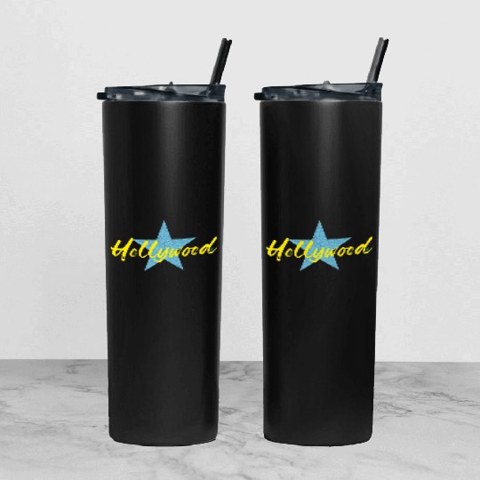 Hollywood Star Tumbler With Lid And Straw