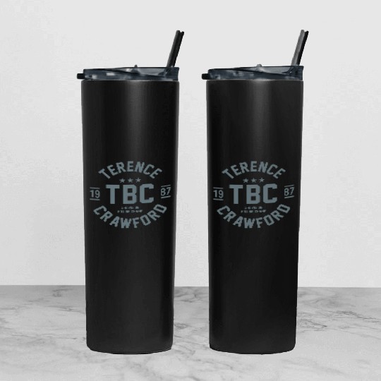 TBC Terence Crawford Tumbler With Lid And Straw