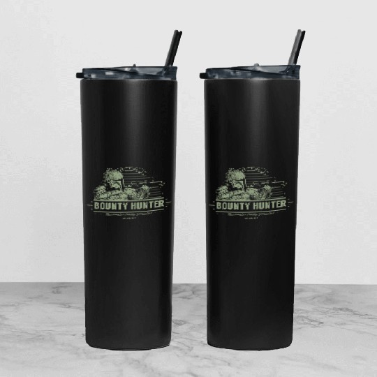Boba Fett and son Bounty hunter Tumbler With Lid And Straw