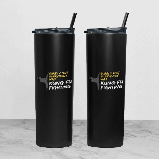 Kung Fu Fighting Tumbler With Lid And Straw