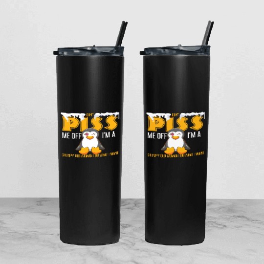 Penguin Gifts I'm A Grumpy Old Woman I Do What I W Tumbler With Lid And Straw