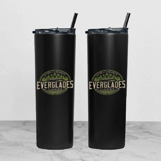 Everglades National Park Florida Tumbler With Lid And Straw