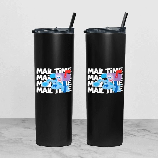 Mail Time With Blues Clues Tumbler With Lid And Straw