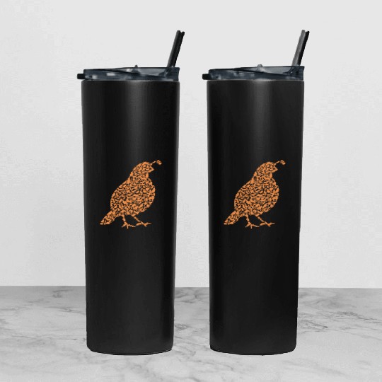 Quail farmer gift ornamental bird Tumbler With Lid And Straw