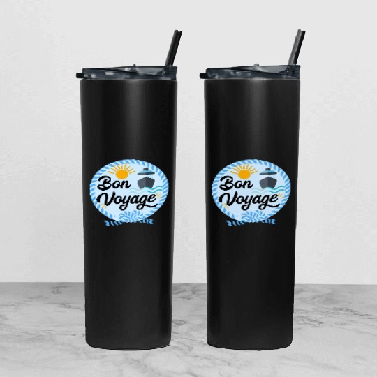 Bon Voyage Tumbler With Lid And Straw