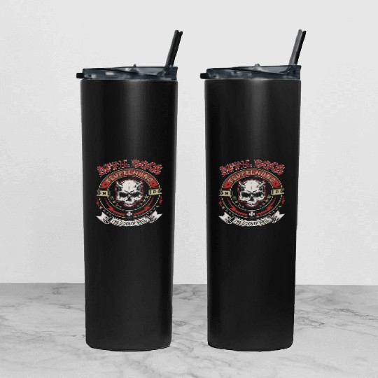 US Marines Corps Air Force Tumbler With Lid And Straw