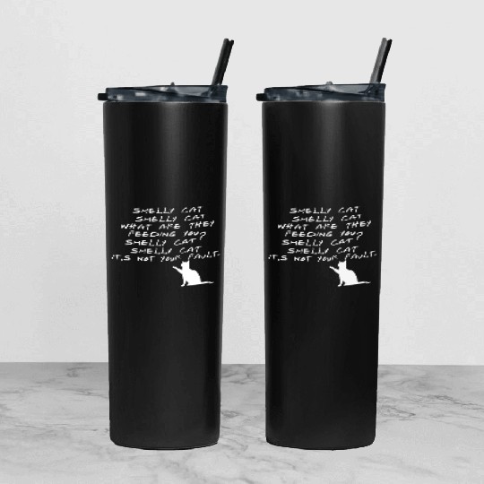 Smelly Cat Friends Tv Show Tumbler With Lid And Straw