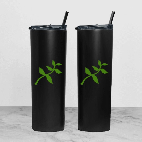 plant olive branch Tumbler With Lid And Straw
