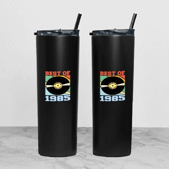 Best of 1985 Tumbler With Lid And Straw