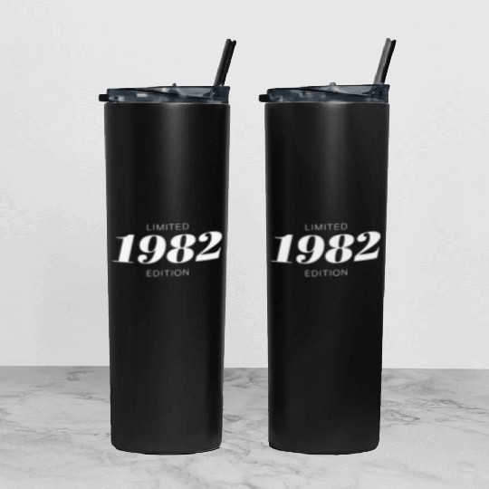 Limited Vintage Edition Established 1982 Tumbler With Lid And Straw