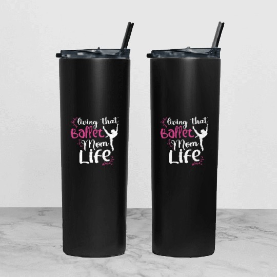 Ballet Ballerina Dance Dancer Dancing Ballet Gift Tumbler With Lid And Straw