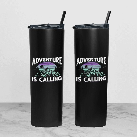 Mountaineering Adventure Hiking Camping Mountain Tumbler With Lid And Straw