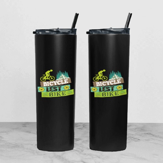 Bicycle Lest Bike/ Cycling Tumbler With Lid And Straw