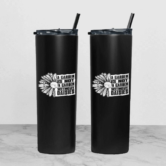 Daisy Garden Gardening Gardener Tumbler With Lid And Straw