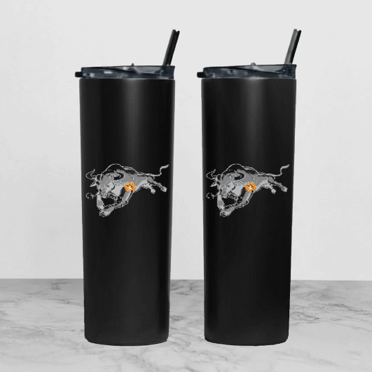 Crypto, bitcoin exchange Tumbler With Lid And Straw