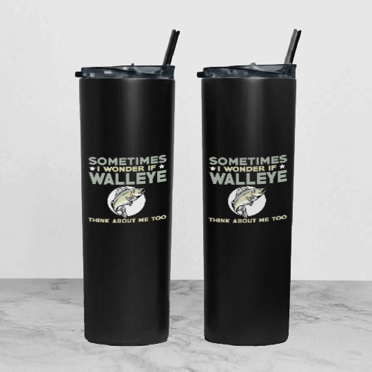 Funny Walleye Fishing Lover Tumbler With Lid And Straw