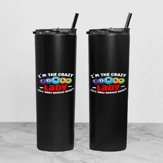 Bingo Card Game Grandma Bingo Player Bingo Cards Tumbler With Lid And Straw