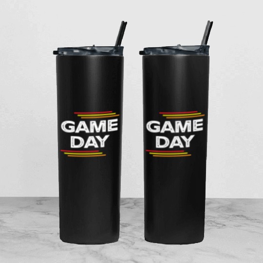 Game Day Funny Gaming Lover Gifts Tumbler With Lid And Straw